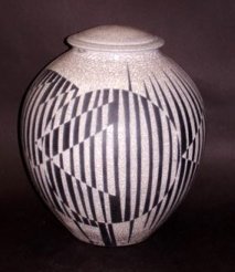 Raku pottery Deb Sahla vase 5