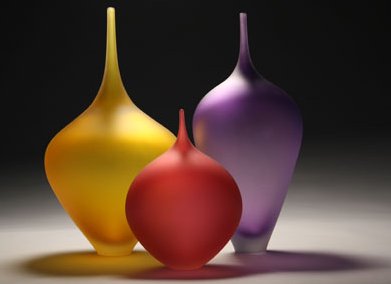 Scott Gamble glass blower vase