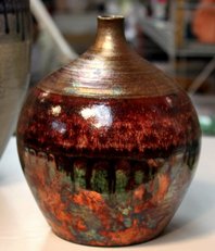 raku fired slahta pottery glazes