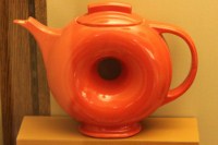 Fiesta ware Orange donut pitcher