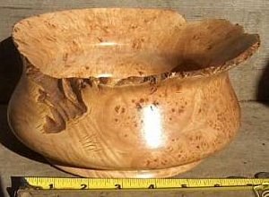 Maple wood burl jewelry box