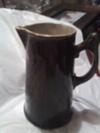 brown/green glaze pitcher