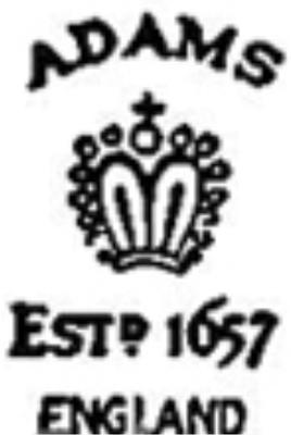 William Adams Co. Plate