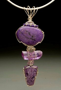 Marian Gaydos 3 stone purple