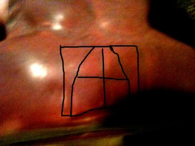 the mark