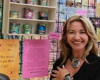 Jean Houndsome, acrylic wearable art jewelry
