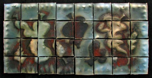 pottery artists Brenda McMahon ceramic wall tile