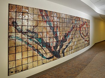 Tom Radca ceramic wall hangings Mercy Hospital